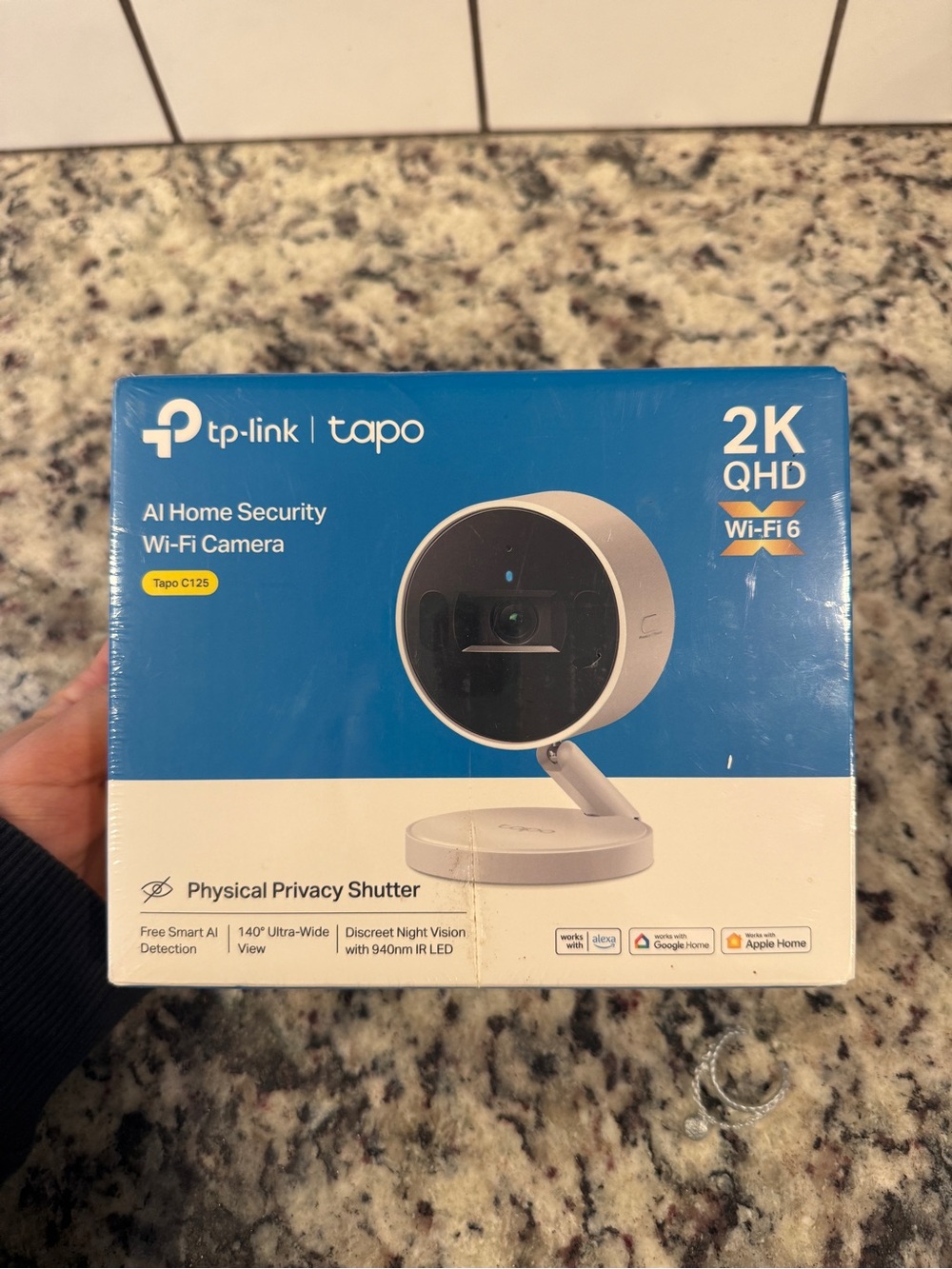 TP-Link blue and white Tapo Camera Retail Box - 2 Year Warranty